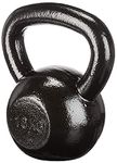 BABA SPORTS 16KG Kettle bell. cast iron kettle bell, exercise set, BLACK, BS_16