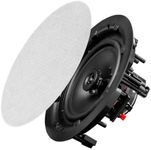 OSD Audio ACE800 8" 120W Trimless In-Ceiling Speaker Paintable Grill (White, Pair)