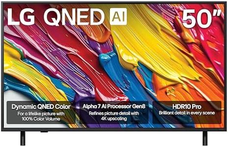 LG 50-Inch Class QNED AI 4K QNED82A Series Smart TV w/AI Sound, HDR10, 4K Super Upscaling, Filmmaker Mode, Wow Orchestra, Alexa Built-in (50QNED82AUA, 2025)