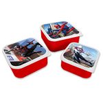 Marvel Spider-Man 3 Piece Square Lunch Box Set