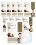 Dermal Korea Collagen Essence Full Face Facial Mask Sheet - Snail (10 Pack)