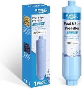 Garden Hose Filter for Filling Pool,Garden Hose Filter for Filling Hot Tub/Spa, Greatly Reduces Sediment, Chlorine, Heavy Metals and Odors, Standard 3/4" Garden Hose Thread, Up to 8,000 Gallons