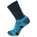 Merrell unisex-adult Men's and Women's Moab Speed Lightweight Hiking Socks - Sustainable Coolmax Ecomade, Crew - Navy, Medium-Large