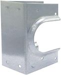 (5 Pack) Airmont Products AP-533-2, 16 Gauge Metal Stud Shoes for Double Wood Studs, Fits up to 2-3/8 Inch Pipes, Reinforced Rib for Premium Durability and Extra Support, 3" Width, 5.4" Height