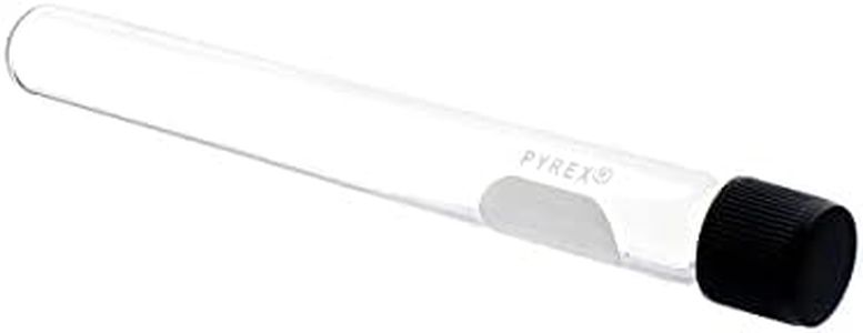 PYREX Screw Cap Culture Tubes - Borosilicate Glass Tubes with Phenolic Caps - Premium Scientific Culture Tubes for Laboratory, Classroom or Home Use - PYREX Glass Test Tubes, 20x150mm - 34mL, 50/Pk