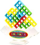 Deyaah 48Pcs Tetra Tower Balance Game, Balancing Swing Stacking Fun Toy, Team Building Blocks for Family Games, Parties, Travel