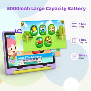 ZIBATIS 10-Inch Kids Tablet – Purple