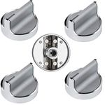 TOMOON W10594481 Stainless Steel Cooker Stove Control knob 5pcs for Whirl.Pool Gas Cooktop Range Oven WCG97US0DS00 WCG97US6DS00,Replaces WPW10594481 3281332 B01KR8F5EU AP6023301