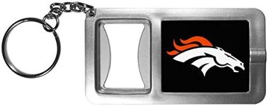 NFL Siskiyou Sports Fan Shop Denver Broncos Flashlight Key Chain with Bottle Opener One Size Black