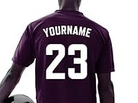 Custom Name and Number Iron-On Numbers for Sports Shirts | Personalised Iron On Jersey Number and Name | Different Style and Colours Iron On Names | Personalised Name and Number for T-Shirts