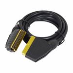 Status Scart Lead |2 Meter 21 Pin Scart to Scart Cable | Gold Plated 7mm OD Replacement Lead | S2MGPSCART1PK6