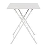 Bolero Grey Pavement Style Steel Table Square 710X600X600mm Restaurant