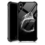 DJSOK Case Compatible with iPhone XR Case, Great White Shark Case for iPhone XR Cases for Men Women Fans,Design Pattern Back Bumper Shockproof Anti Scratch Soft TPU Case for iPhone XR