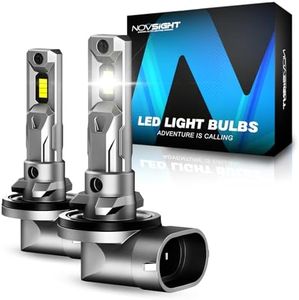 NOVSIGHT 881 LED Fog Light - 1:1 Mini Size,16000LM 600% Brightness, 6500K Cool White 889 LED Fog Bulb, Wireless Plug and Play 886/896/894 Light,IP68 Waterproof, Pack of 2