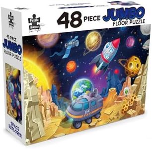 Puzzle Master 'Space Explorer' - 48 Piece Jumbo Floor Puzzle - Jigsaw Puzzles for Kids Ages 3-5 - 92x62cm