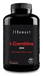 L-Carnitine 3000mg per dose | Improves Sports Performance, Weight Loss, Energy Resistance | High Strength | 180 Vegan Capsules | Non GMO, Gluten Free | Zenement