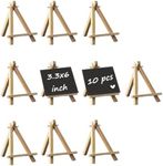 Yotsuba 10 Pieces 6 inch (15.2x8.5cm) Mini Wooden Easels - Versatile Table Card Stand & Display Holder