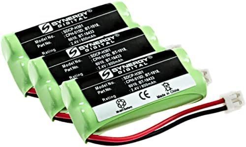 Synergy Digital Cordless Phone Battery, Compatible with Radio Shack 23-930 Cordless Phone Battery Combo-Pack Includes: 3 x SDCP-H301 Batteries