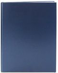 BookFactory Blue Lab Notebook - Blank Cover - 312 Pages (.25" Grid Format) 8 7/8" x 11 1/4" Blue Cover Smyth Sewn Hardbound Laboratory Notebook (LIRPE-312-LGR-A-LBT1)
