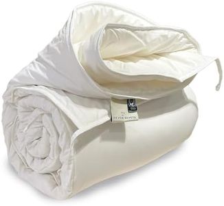 Devon couettes – Britannique fabriqué à la Main en Laine Naturelle (Laine) Couette légère d'été 300 g/m² King (225 x 220 cm)