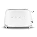 SMEG 2 SLICE TOASTER MATTE WHITE #TSF01WHMUS
