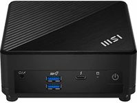 MSI Cubi 5 12M-025AU Business NUC Mini PC, Intel Core i3-1215U, 8GB RAM, 512GB M.2 SSD, Win11H, HDMI&DP, WiFi6E BT 5.2, 2xLAN, Thunderbolt4, Power Switch Cable, VESA, Black, 3 Year Warranty