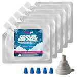 Magic Gel Freezer Blocks - Ice Packs for Cool Box - Ice Blocks for Cool Bags - Cold Pack Lunch Box - Reusable Thin Cold Bag Packs - Slim Gel Pack for Lunch Boxes
