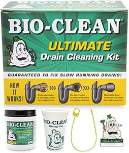 Bio-Clean Ultimate Drain Cleaning Kit Cleans Drains- Septic Tanks - Grease Traps All Natural and 100% Guaranteed No Caustic Chemicals! Removes fats oil and grease, completely cleans your system.