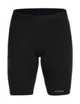 Athmonk 4-Way Lycra Compression Shorts for Men with Phone Pocket | Skin Fit, Non Padded | Cycling Running Workout Gym Cricket Football Sports | Recovery Muscle Support Quick Dry Anti-Chafe | Black,L