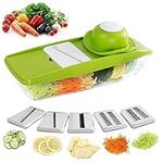 Vivo © 9 in 1 Mandolin Vegetable Food Slicer Julienne and Container - Peeler Cutter Slice