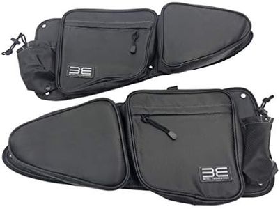Bevel Engineering Side Door Bags, Compatible With Polaris RZR XP 1000 900XC S 900 Front Passenger And Driver Side Storage Bag with Knee Protection Pad