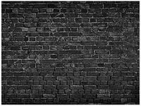 AIIKES 10x8FT Black Brick Wall Photography Backdrop Vintage Theme Stone Brick Design Photography Background Baby Birthday Party Decoration Photo Booth Studio Prop 11-501