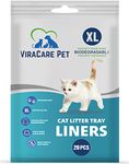 20 x Cat Litter Tray Liners Extra Large | With Drawstrings | Biodegradable | Scratch Resistant And Leak Proof | For X-Large Litter Trays | Cat Litter Bags | Size 90x45 cm | 2 Mil Thickness |