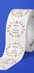 Personalised baked by stickers on a roll/in a pack. Baking labels. Business stickers. Craft bakers cupcake labels