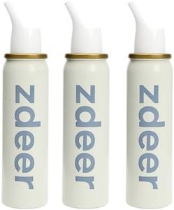 ZDEER 3-Pack Natural Saline Nasal Spray (80ml) - Daily Nasal Care for Adults & Kids, Drug-Free Moisturizing & Cleansing Mist for Dryness Relief