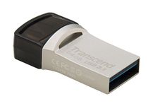 Transcend 64GB JetFlash 890 USB Type-C to USB 3.1 Gen 1 Dual Connector Up to 130MB/s OTG (On-The-Go) Flash Drive (USB Stick) for Android TS64GJF890S