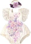 Newborn Infant Baby Girl Boho Lace 