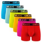 Counting Stars Mens Boxer Briefs Underwear Cotton Colorful Mens Underwear Boxer Briefs for Men Pack M