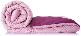 Amazon Brand - Solimo Microfibre Reversible Comforter, Single (Mellow Mauve & Royal Violet, 200 GSM)