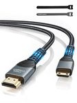 CableCreation 3.3FT Mini HDMI to HDMI Cable, 4Kx2K HDMI to Mini 4K HDMI Cable w/Cable Tie Compatible with Camera, Graphics/Video Card Camcorder, Laptop, HDTV, Raspberry Pi Zero W 1M