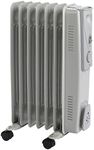 STATUS Oil Filled Radiator, 7 Fin Oil Heater, 1500W Electric Radiator Heater, OFH7-1500W1PKB,White