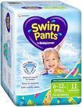 BabyLove 33 Piece (3 Pack x 11) Premium 360° Stretchy Waistband Swim Nappy Pants Small 6-12kg