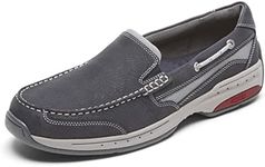 Dunham Rockport Men's Captain Venetian Boat Shoe, Navy, 17 X-Wide
