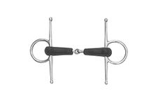 Full Cheek Rubber Covered Snaffle Horse Bit, 5 inch Mouthpiece