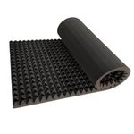 URBAN-X Pyramid Sheet 6x3 ft - 2 inches Soundproofing Studio Acoustic Foams | 50D High Density, Soundproof Foam, Noise Reduction Panels, Echo Absorption (Set of 2, Black)