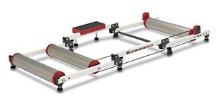 Minoura Moz Roller Folding Trainer Rollers with Step Guard, Silver, standard