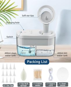 Electric Ear Wax Removal Kit – 4 Cleaning Modes, 12 Skin-Friendly Tips