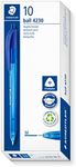 STAEDTLER® ball 4230M Retractable Triangular ballpoint pen - Blue (Box of 10)