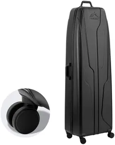 UNIHIMAL Hard Case Golf Travel Bag, Travel Case - Ultimate Protection, Waterproof & Durable, Specially Designed for Golf Clubs（Classic Black）