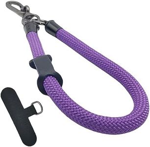 Phone Lanyard Wrist Strap Phone Strap Wrist Lanyard for Cell Phone Around The Hand with Lanyard Patch (Purple)
